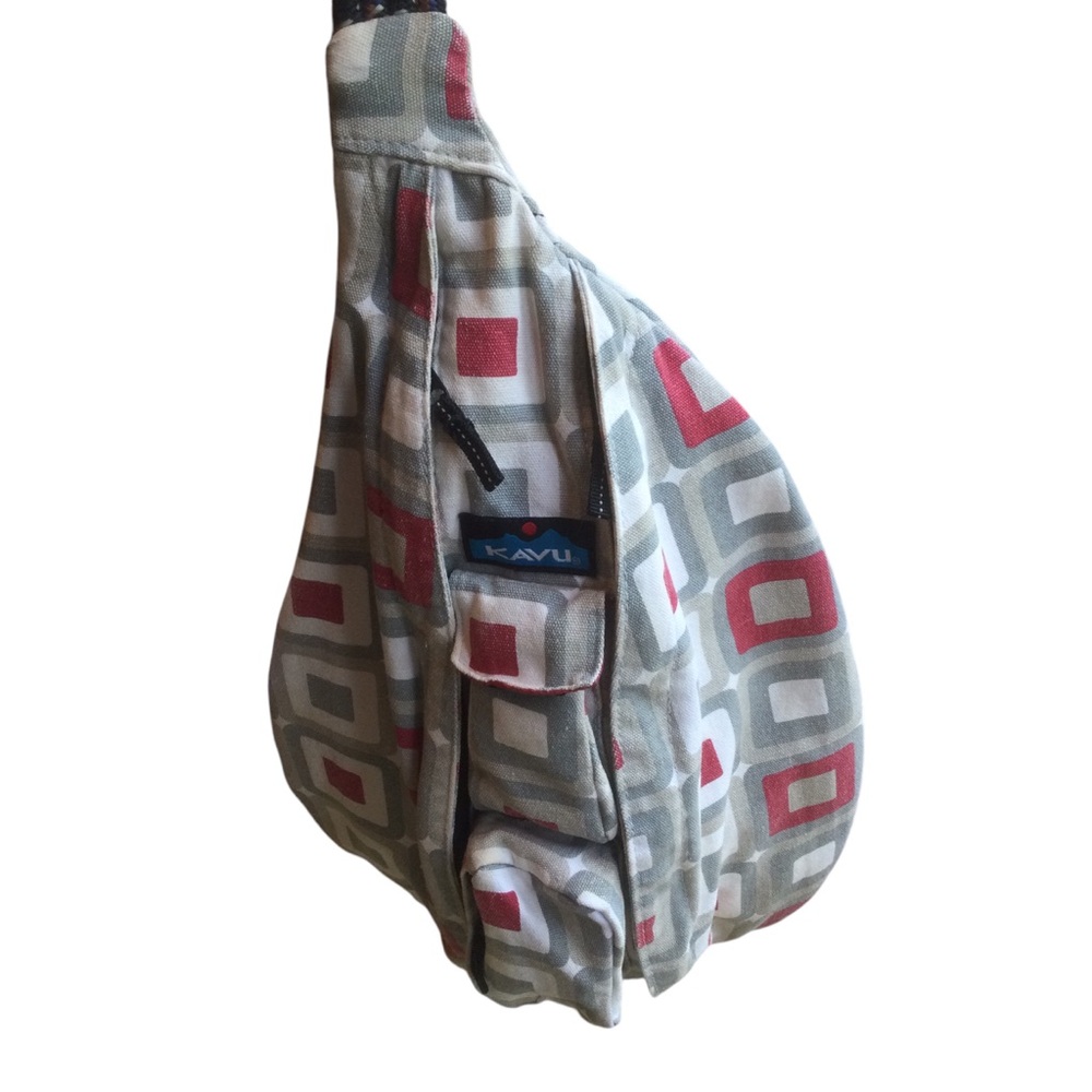 KAVU Crossbody Sling Bag - Multicolor Geometric Design - Picture 2 of 10